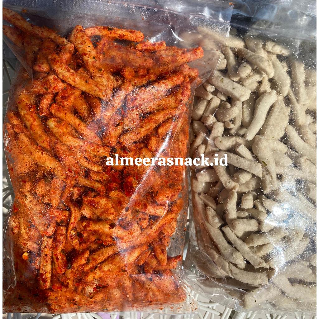 

PAKET HEMAT [BUNDLING 2PCS] BASRENG PEDAS DAUN JERUK+BASRENG ORIGINAL DAUN JERUK 500GR DAPAT 2/250GR DAPAT 2