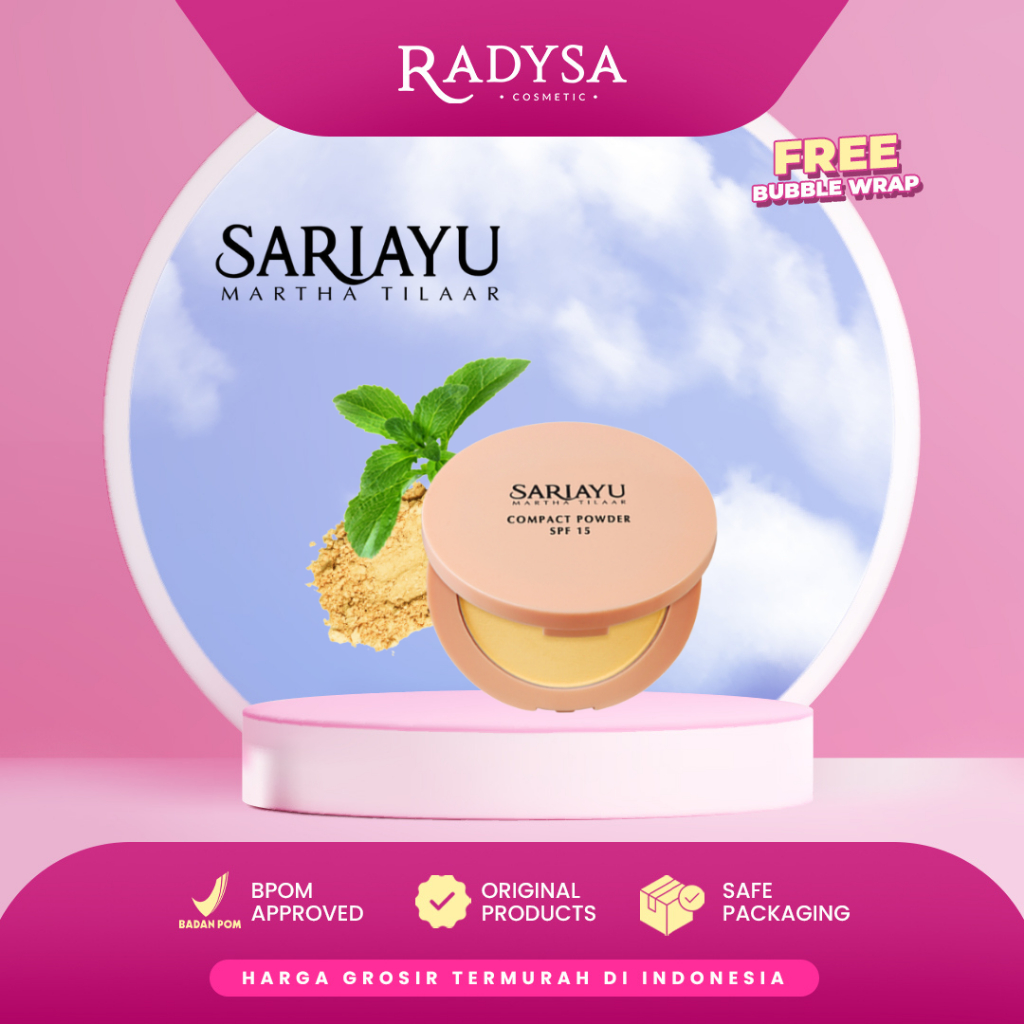 𝐑𝐀𝐃𝐘𝐒𝐀 - Sari Ayu Compact Powder SPF 15 Bedak Padat Sariayu