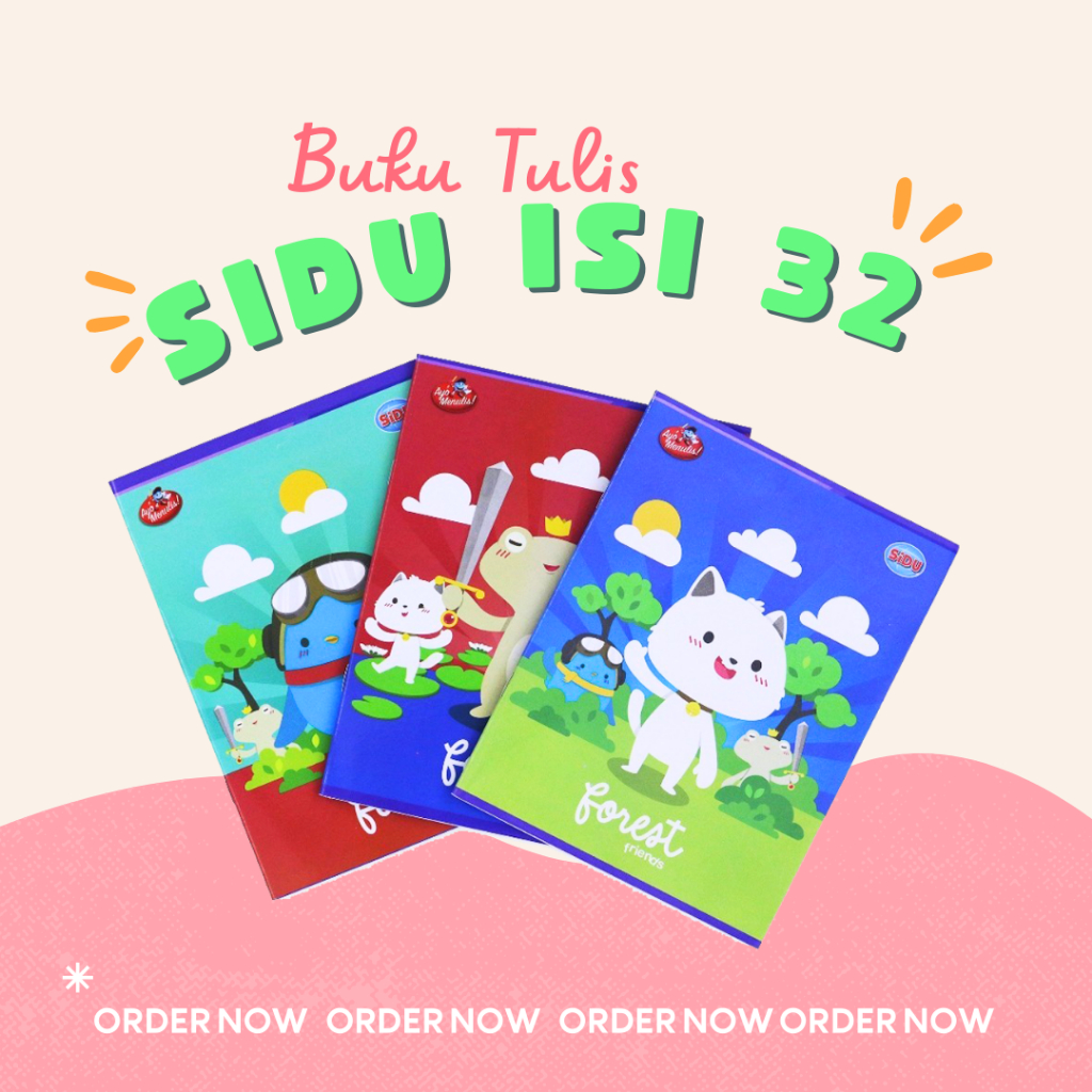 

(1 PACK) Buku Tulis SIDU isi 32 lembar / Buku Tulis Sinar Dunia isi 32 / Buku Sekolah