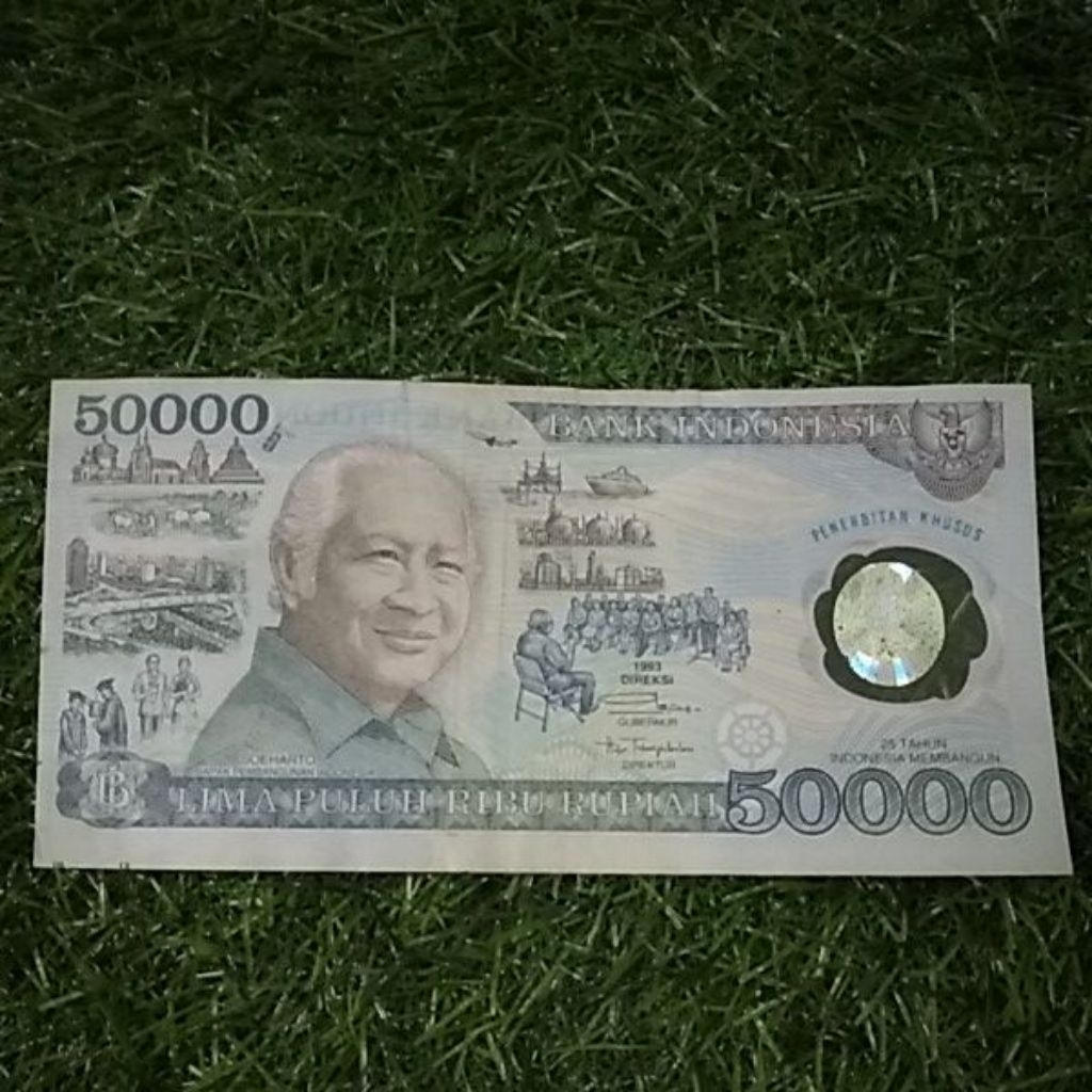 50000 soeharto polimer 1993 asli