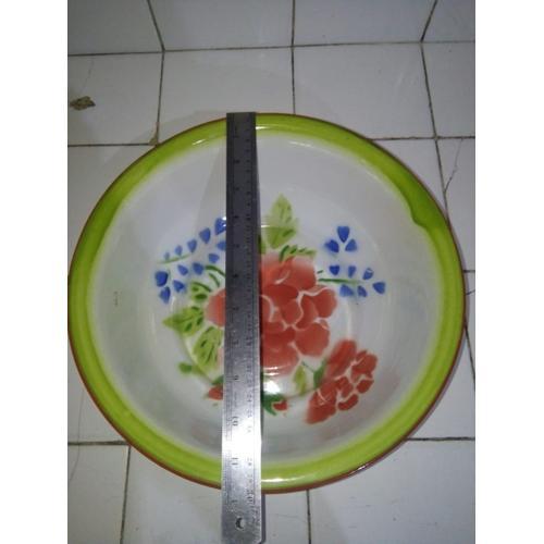 

BASKOM Baki TRAY BLIRIK ENAMEL SENG Kedaung KUNO Antik Vintage Jadul