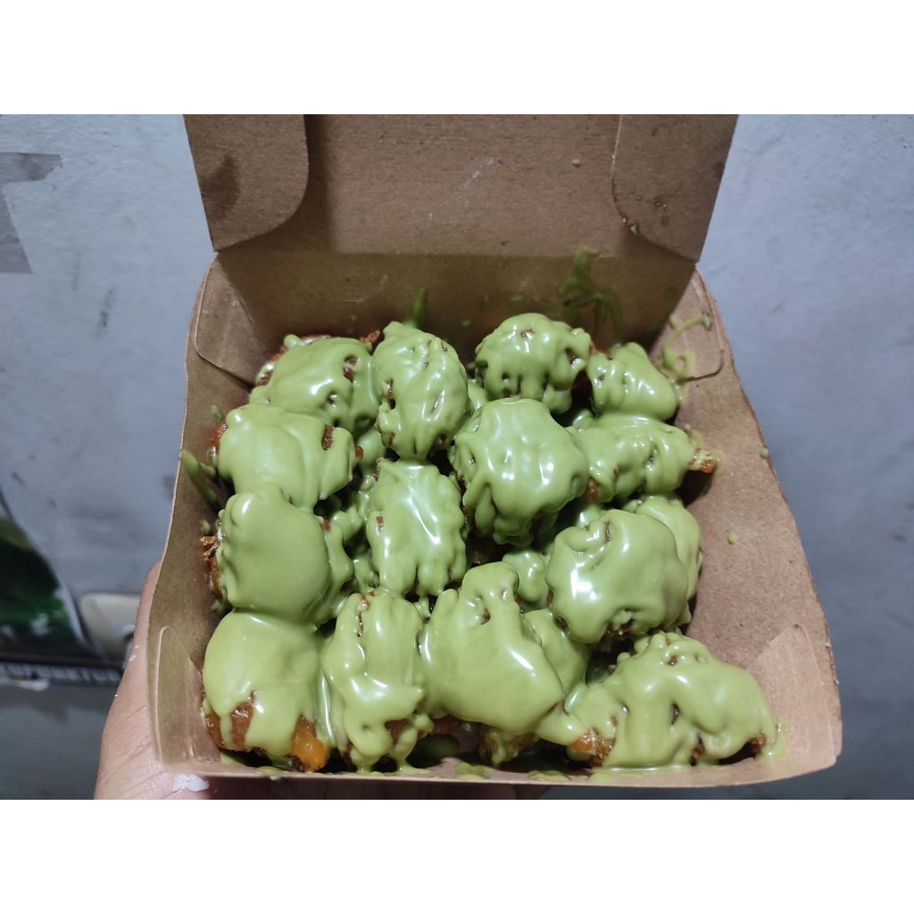 

Nangka goreng topping greentea crunchy
