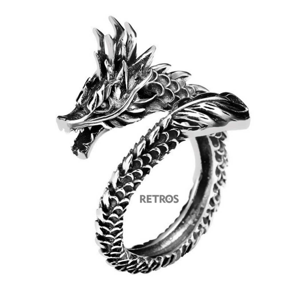 Cincin Naga Retro Fashion Pria Fashion Keren Model Kekinian | RETROS
