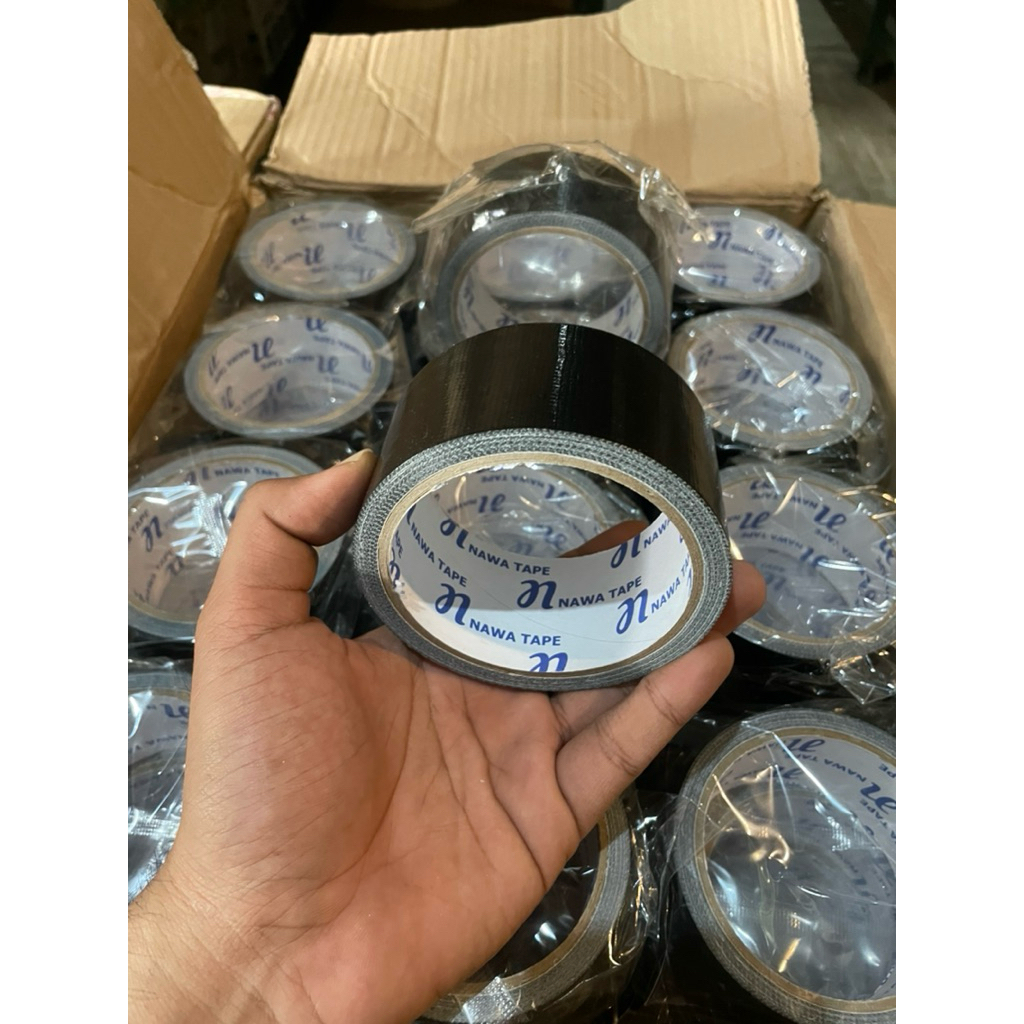 

Lakban Kain Hitam Nawa Tape 45mm x 7 Meter JAMIN FULL / Cloth Tape Lampung
