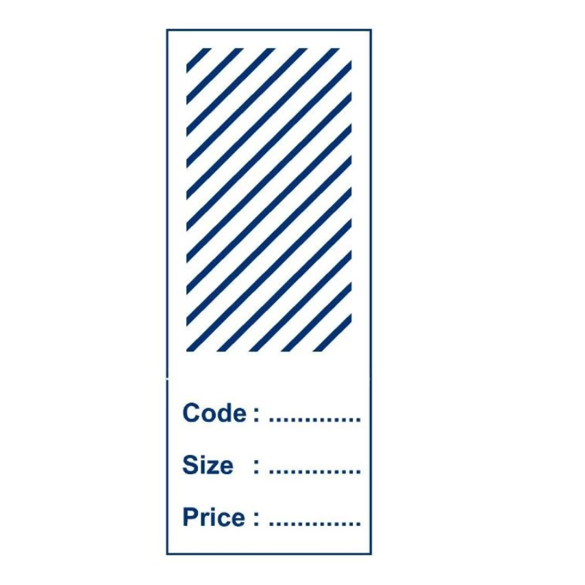 

HANG TAG GARIS BIRU uk 8.5 x 3.3 cm isi 100 pcs