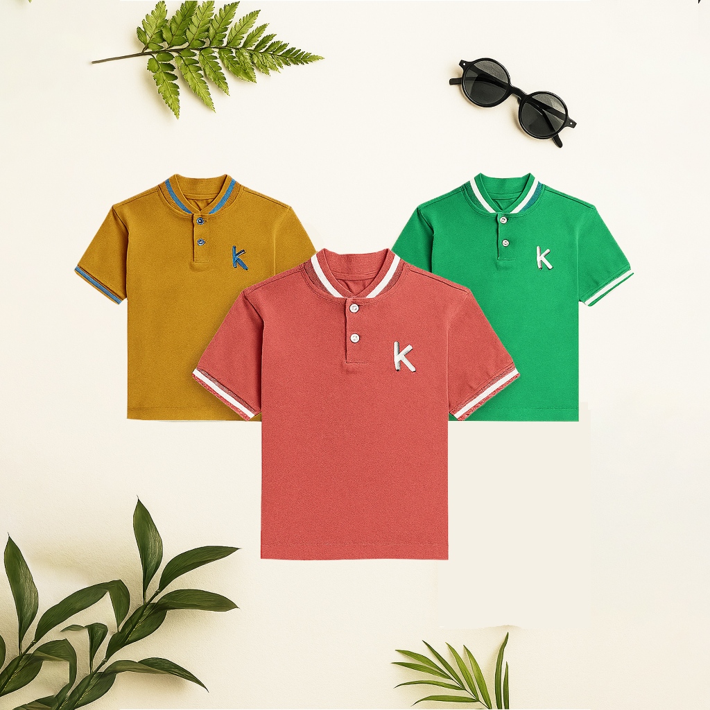 Happy Little - Baju Anak Polo Shirt Kobi Usia 1 - 10 Tahun / Kaos Polo Anak Laki Laki