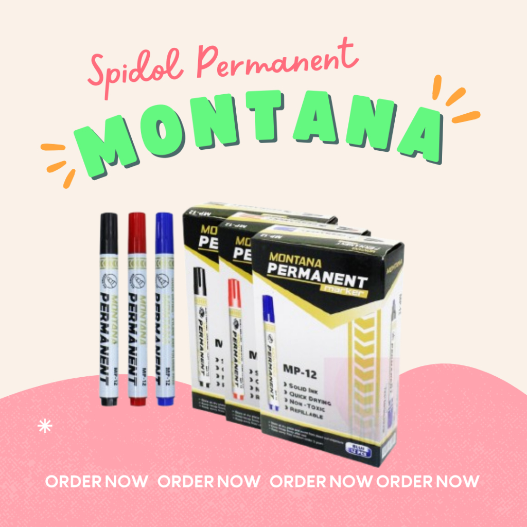 

SPIDOL MONTANA PERMANENT MARKER MP-12 ECERAN 1 PCS