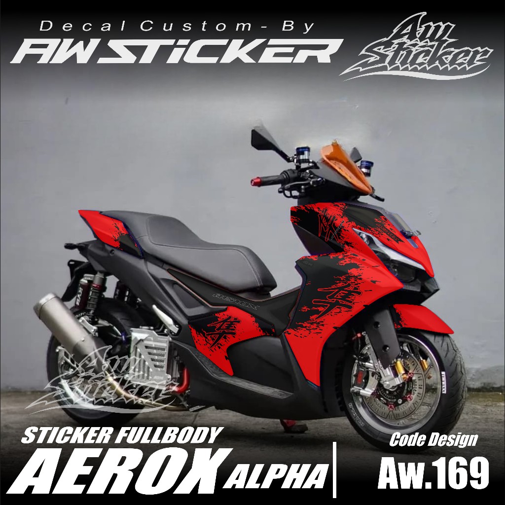 DECAL AEROX ALPHA HAYABUSA Racing Fullbody - Dekal Stiker AEROX ALPHA Decal Stiker Motor AEROX ALPHA