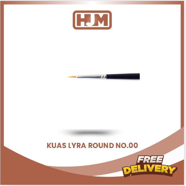 

LYRA KUAS / ART BRUSH ROUND 00 ( BULAT )
