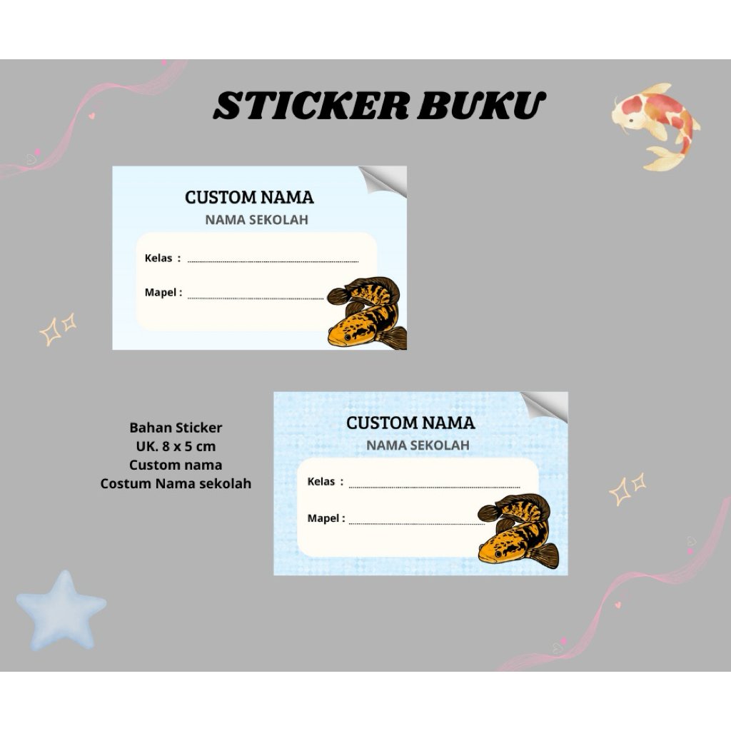

STICKER LABEL ANAK SEKOLAH 20 pcs | STICKER BUKU SEKOLAH