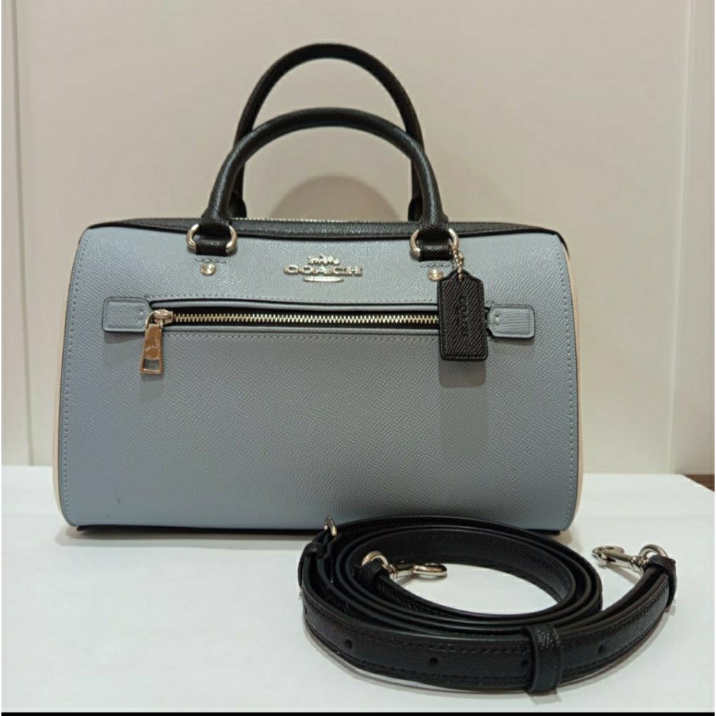 Coach Rowan Bag Multi Color Blue/White / Coach Bag / Tas Coach / Tas Preloved
