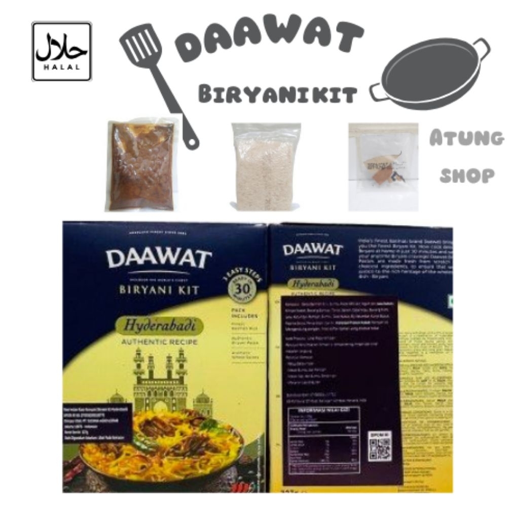 

Beras Basmati Daawat Biryani Kit 327gr Lengkap Dengan Bumbu Basah Biryani dan Rempahnya