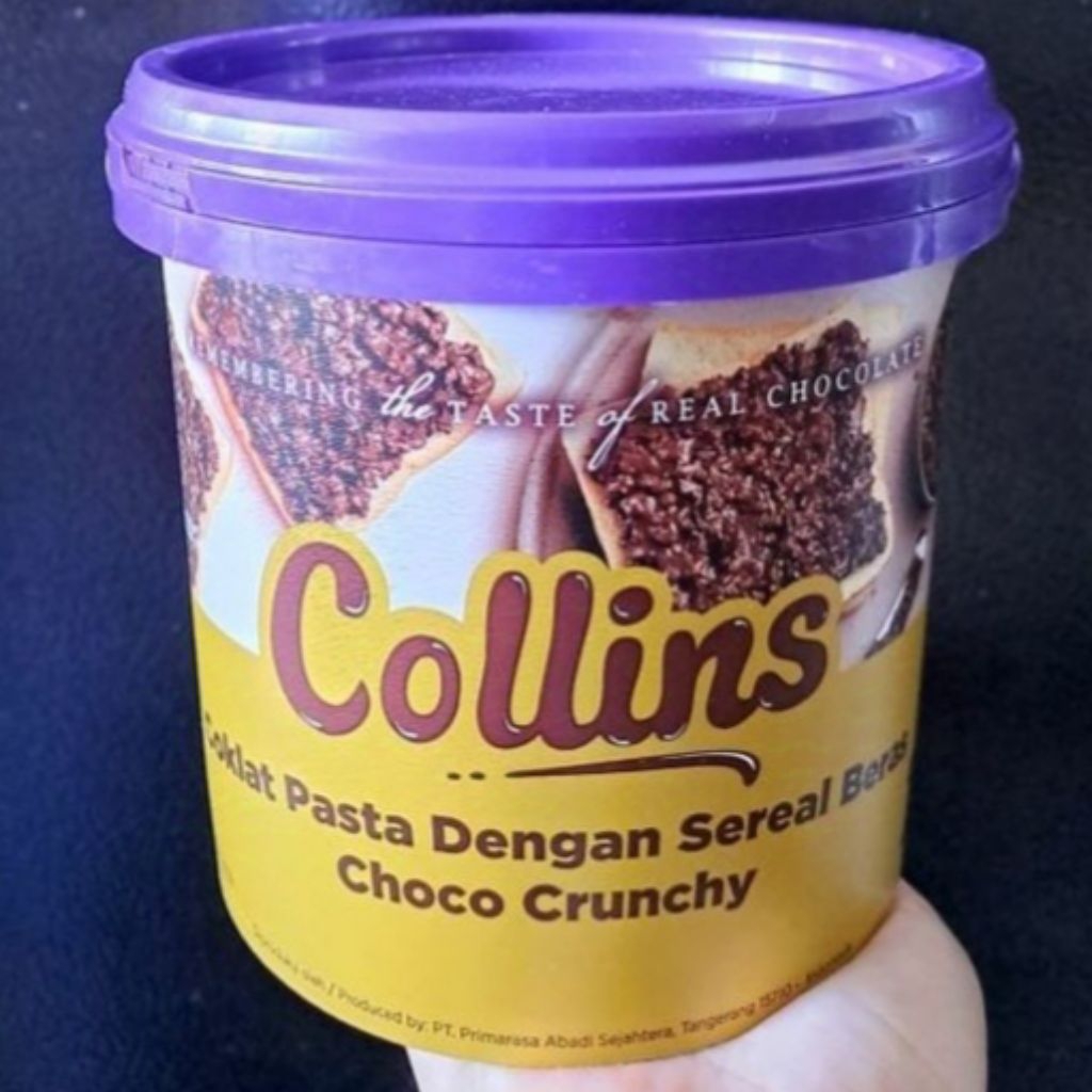 

Collins Choco Crunchy 1 kg – Selai Filling Coklat Renyah Porsi Jumbo