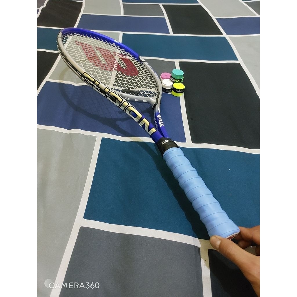 RAKET TENIS WILSON FUSION TITANIUM ORIGINAL 284 GRAM BEKAS