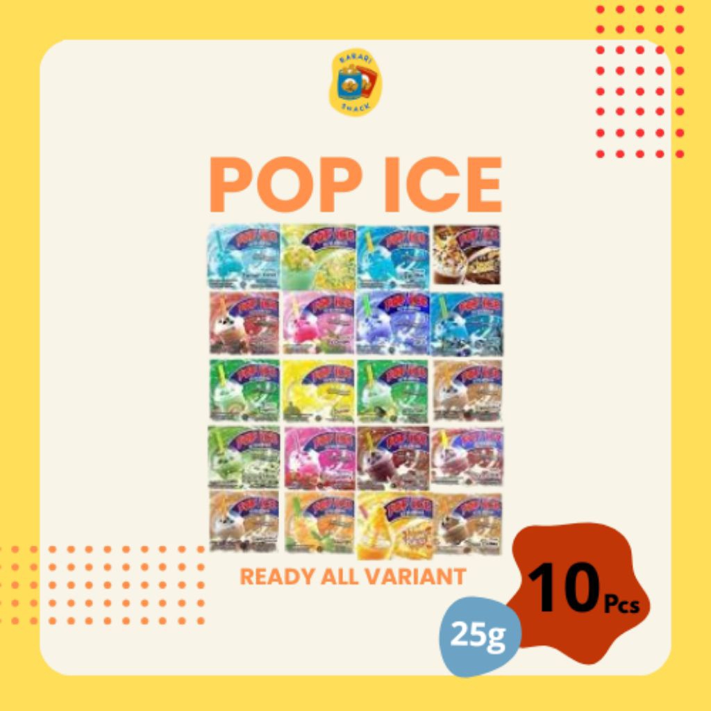 

RS Pop Ice isi 10pcs Minuman rasa-rasa es blender