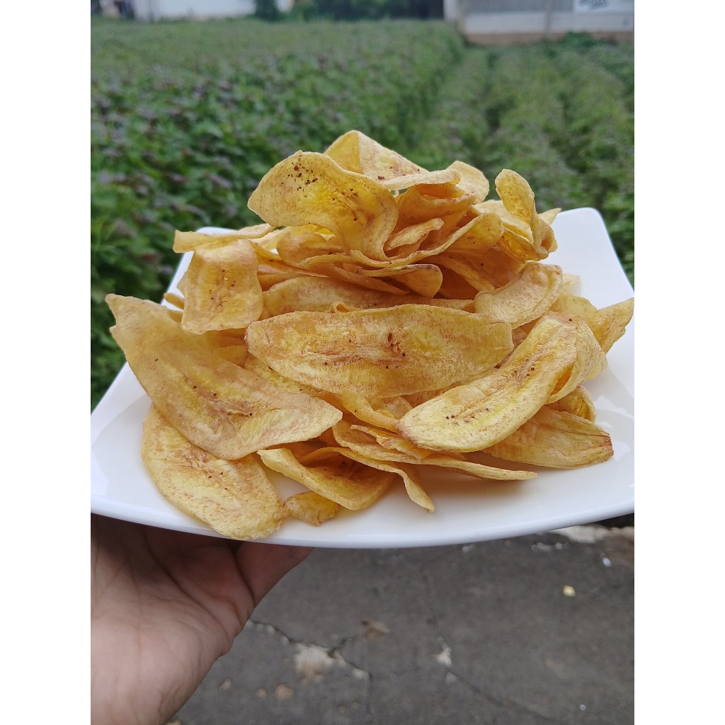 

Keripik Pisang Asin Gurih Renyah Makanan Ringan Jajanan Murah 250gr / 500gr / 1 Kg