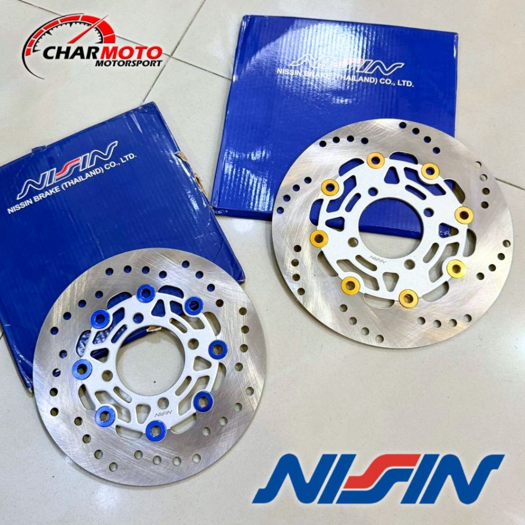 Disc brake Piringan Cakram depan NISSIN 200mm 4 lubang datar mio mio j beat mx pnp - charmoto