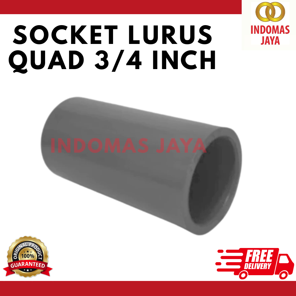 Quad Sox 3/4 Aw Inch Quad Sox 3/4 Aw Inch Sambungan Lurus 3/4 Inch Quad
