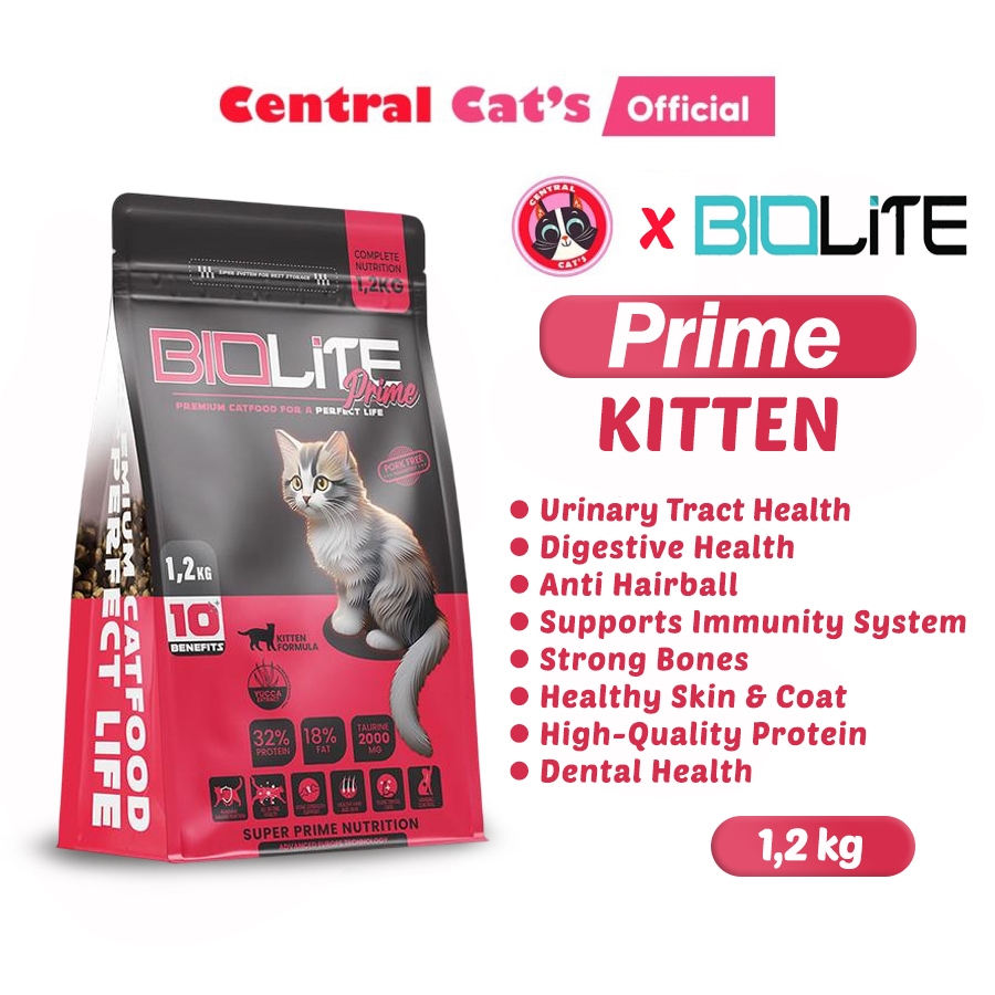 Biolite Prime Kitten Premium Cat Food Dry Food Makanan Kucing Kitten