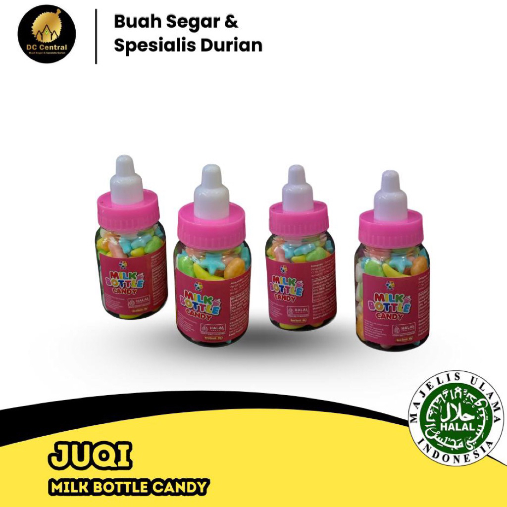

JUQI MILK BOTTLE CANDY Ukuran Besar Isi 20btl