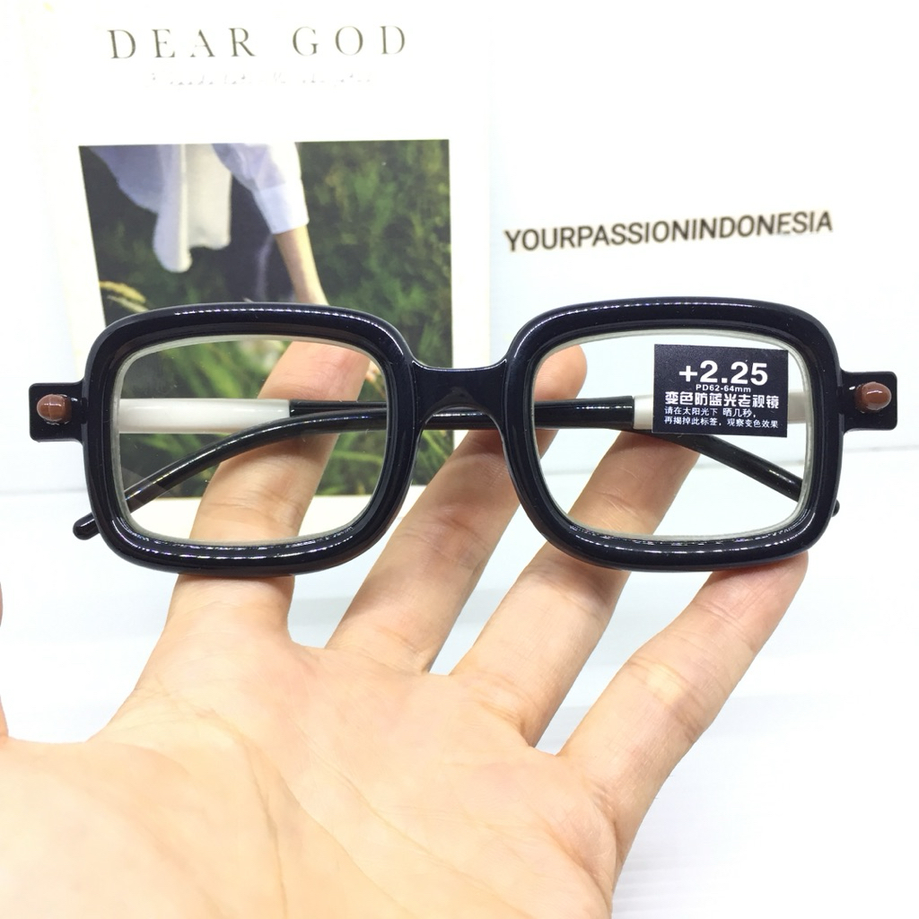 Kacamata Baca Photocromic +1.00 sd +3.00 Kacamata Baca Photocromic Cowok Cewek