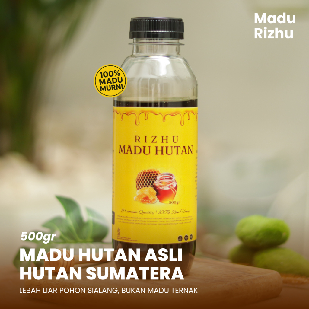 

RIZHU Madu Hutan Liar Pohon Sialang Sumatera Asli dan Murni 100% - 500 gram