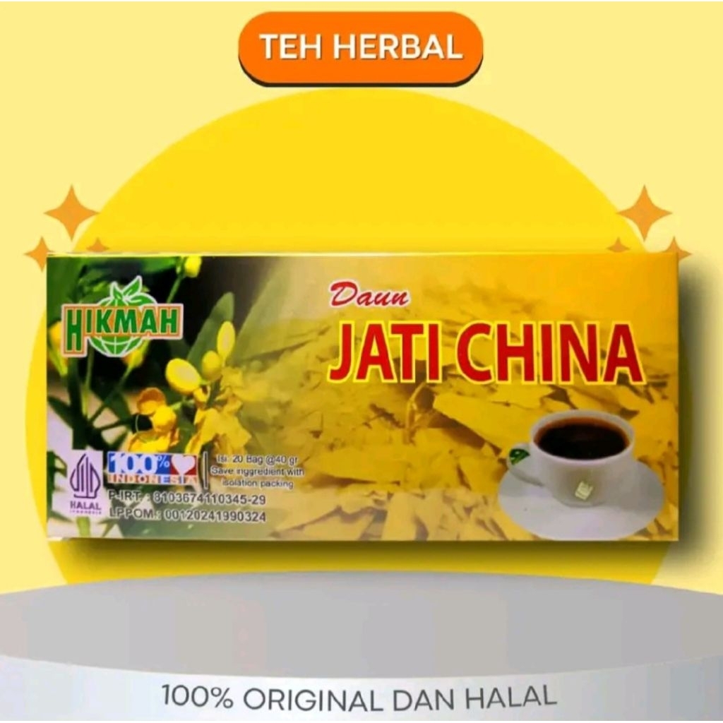 

1 PCS Teh Celup Jati Cina, Teh Celup Jati Cina Hikmah, Teh Celup Minuman Tea Herbal Instan