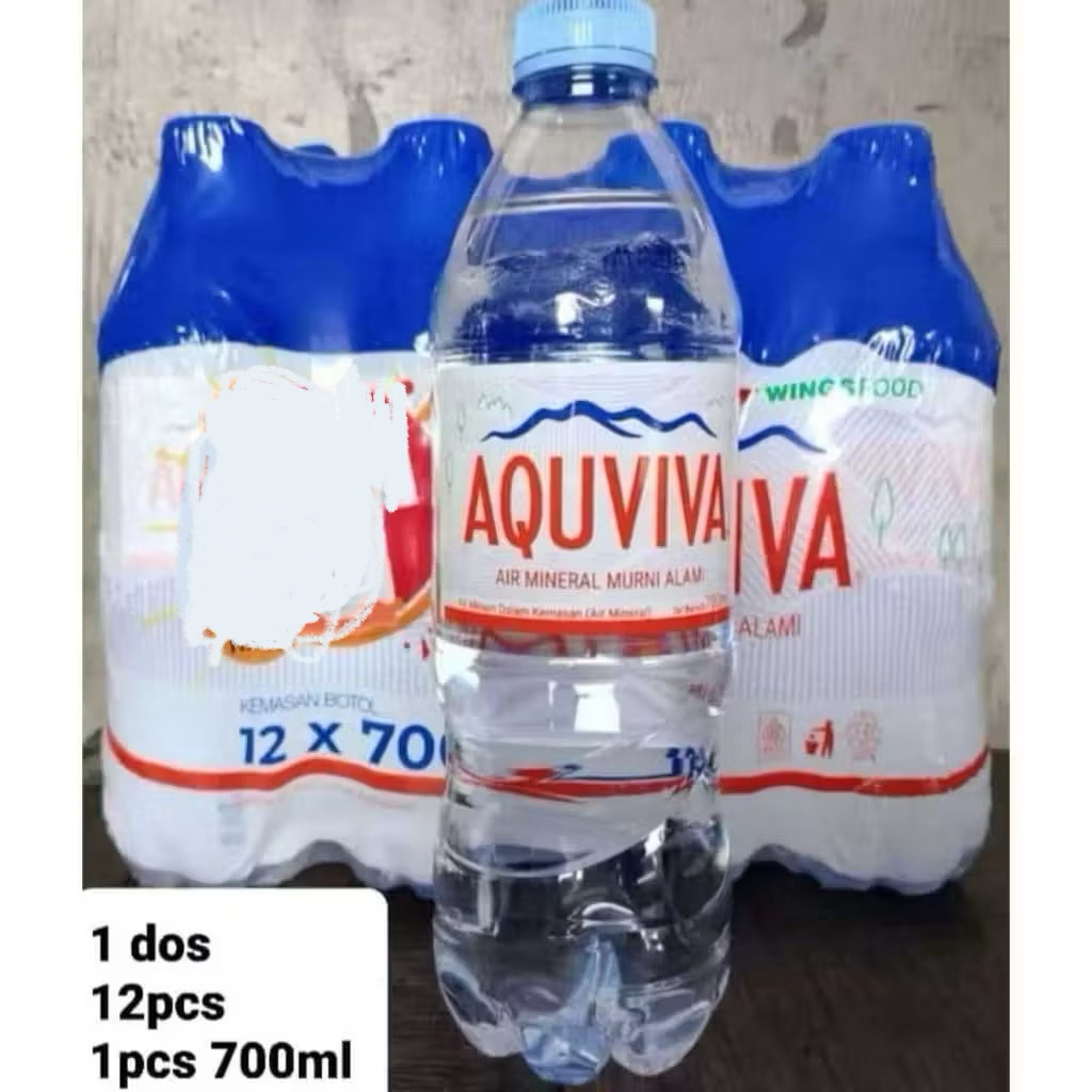 

AQUVIVA AIR MINERAL KEMASAN BOTOL 1 Pack ISI 12 BOTOL UKURAN 700 mL