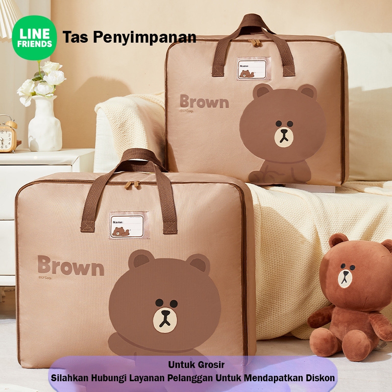 LINE TAS TRAVEL JUMBO TAS JUNJUNG SERBAGUNA TAS PENYIMPANAN SELIMUT SPRAI