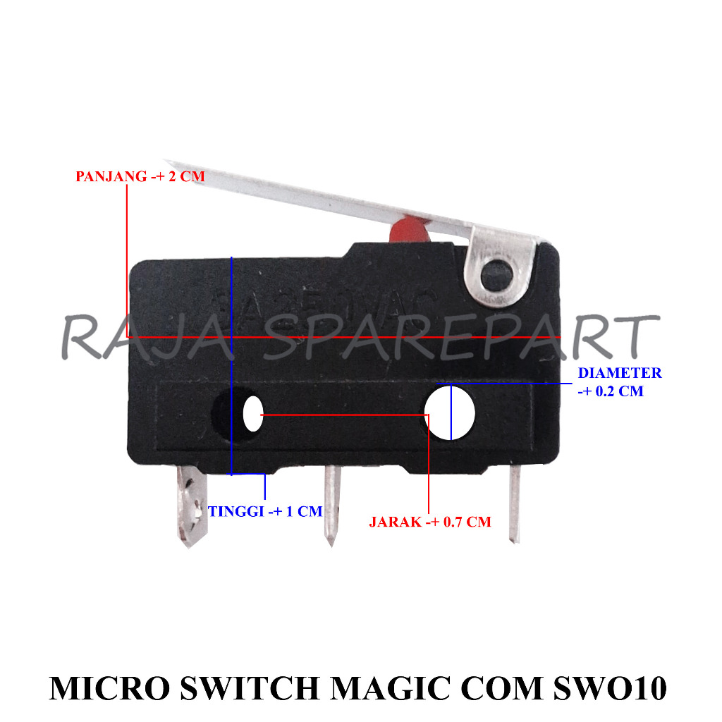 SWITCH SAKLAR OTOMATIS MAGIC COM / MICRO SWITCH MAGIC COM SWO10 M3MHPP