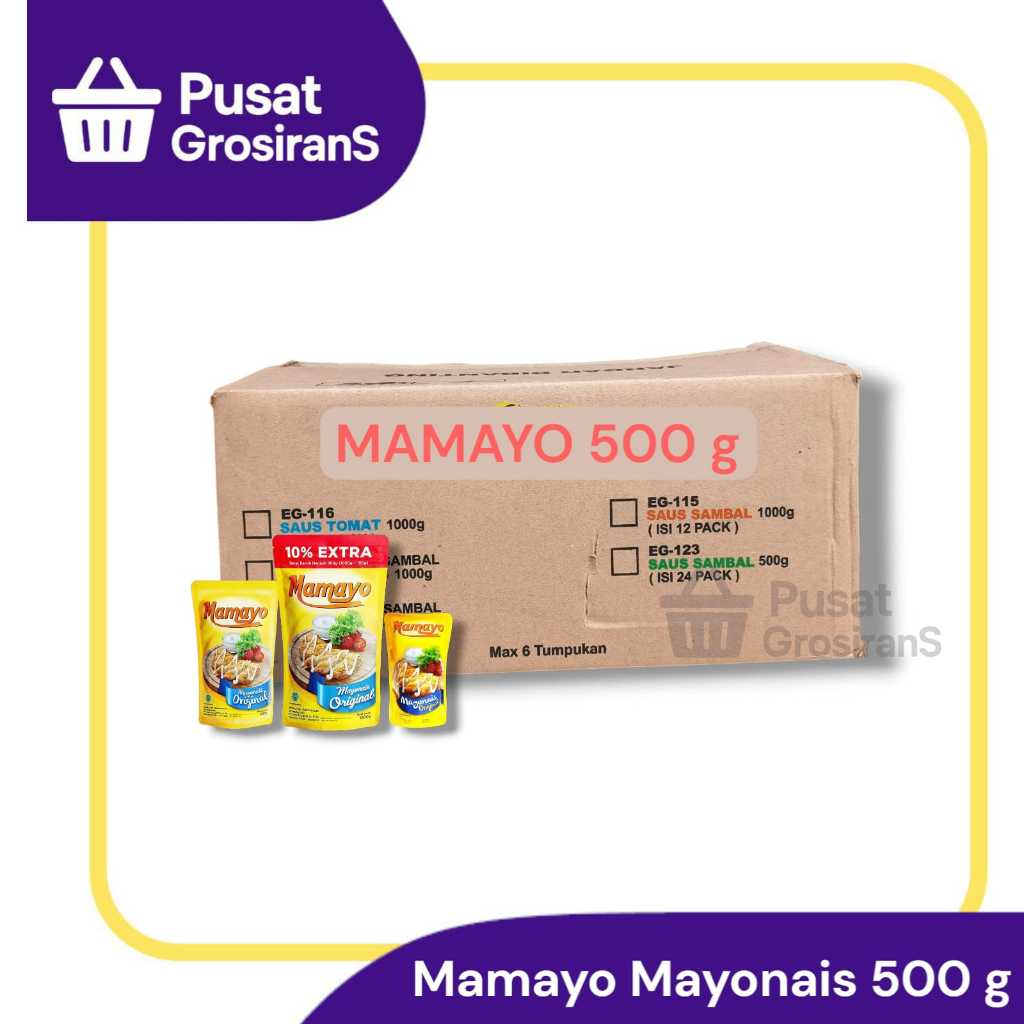 

Mamayo Mayonais 500g isi 24pcs / 1 DUS