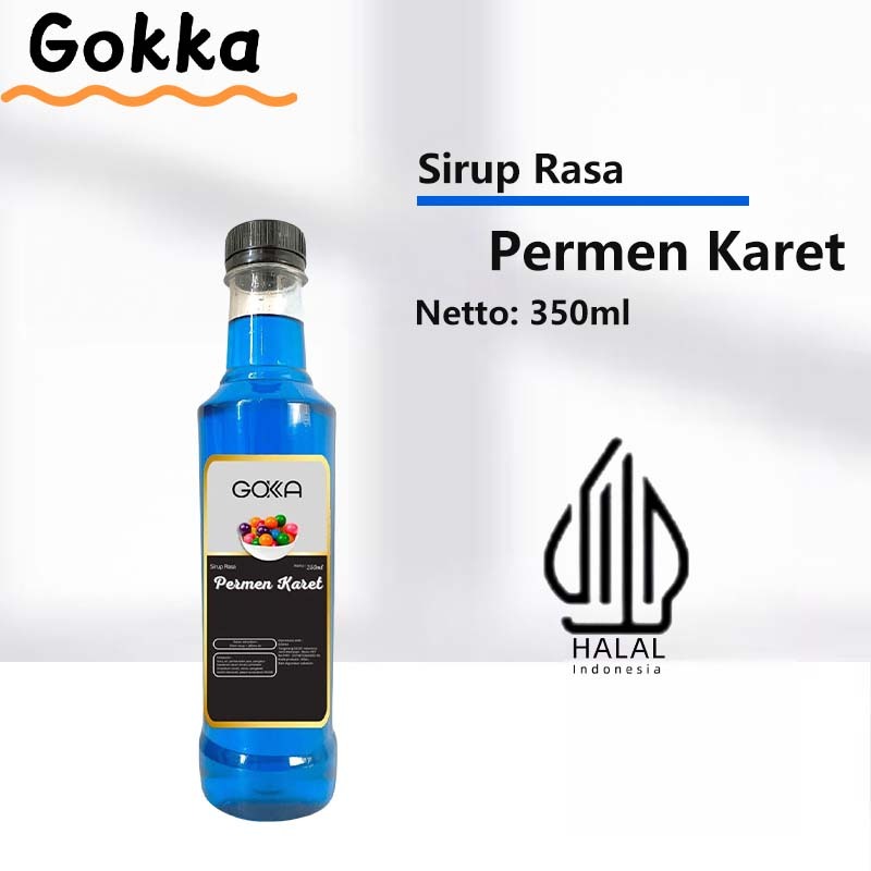 

GOKKA Sirup Minuman Rasa Permen Karet / Permen Karet Syrup / Sirup Permen Karet