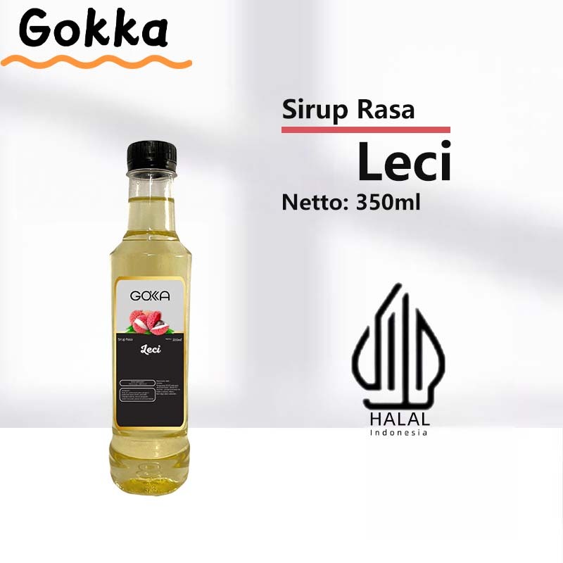 

Gokka Leci Sirup Minuman 350ml - Leci Flavor Syrup / Sirup Leci