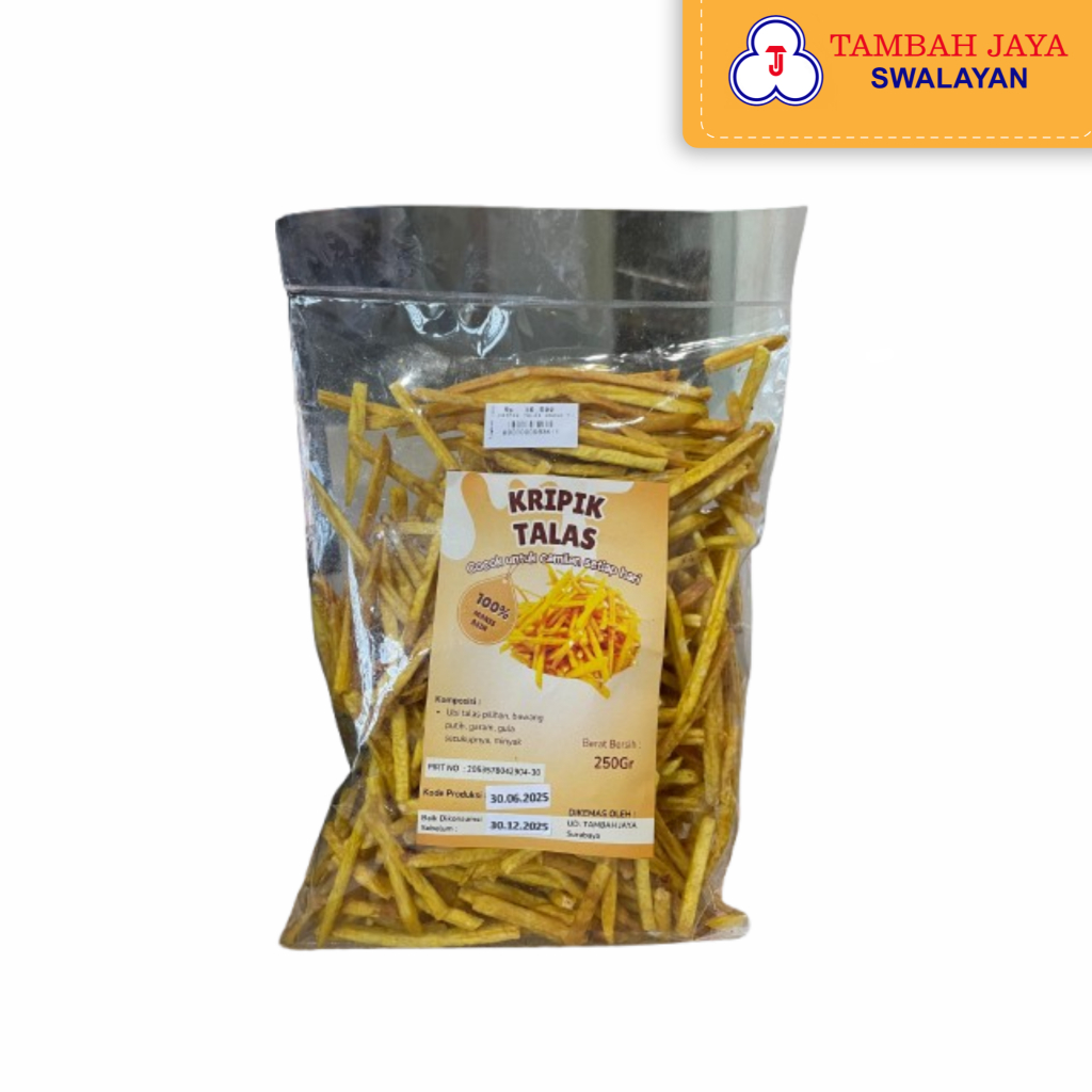 

Kripik Talas 250gr - Camilan harian