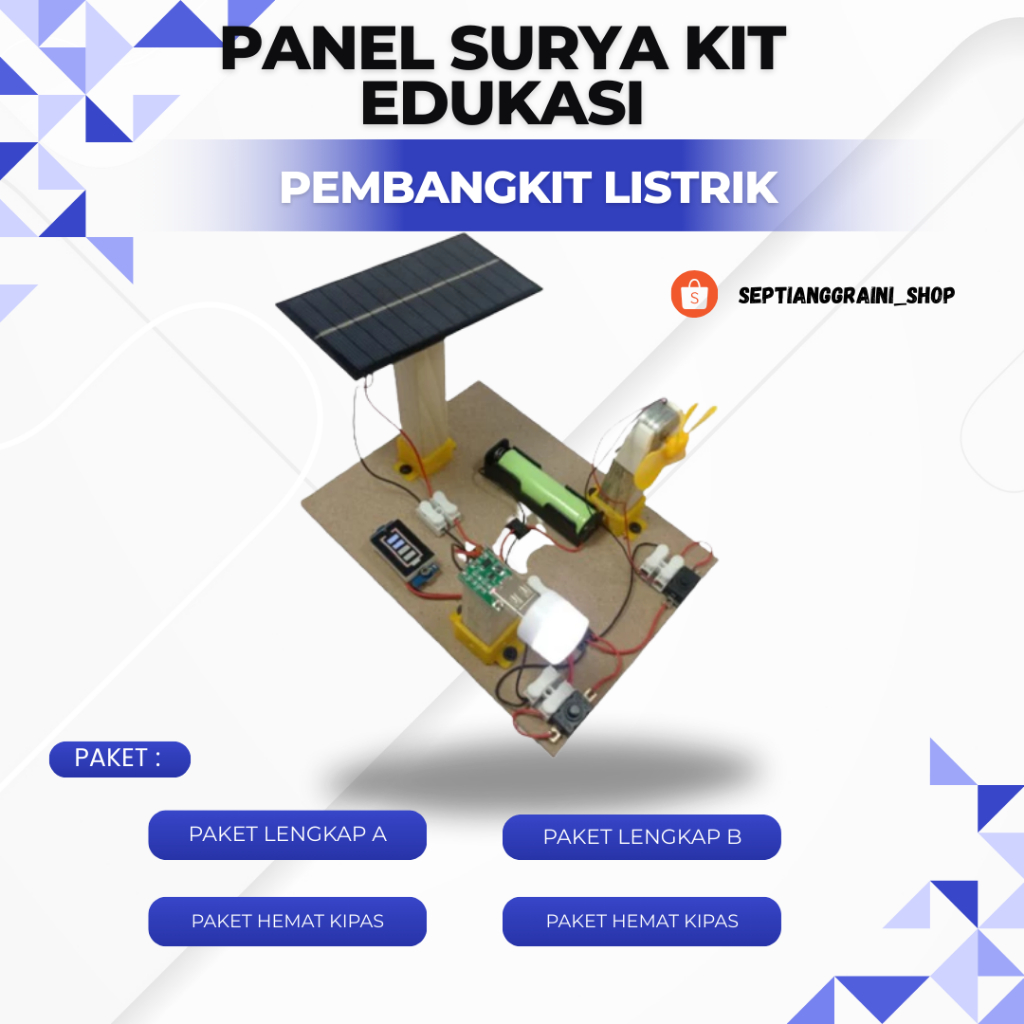 PENGENALAN PEMBANGKIT LISTRIK TENAGA SURYA / PANEL SURYA MINI LENGKAP