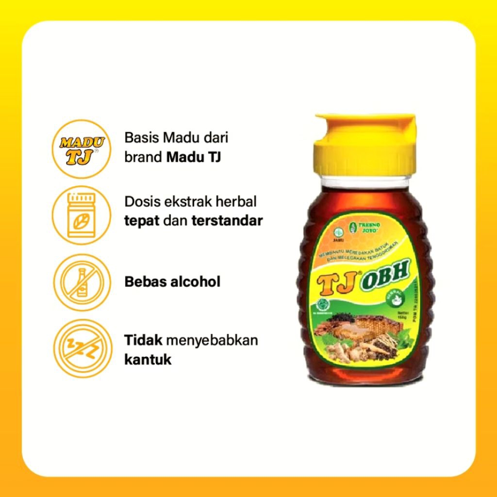 MADU TJ OBH - OBAT BATUK HERBAL PLUS MADU