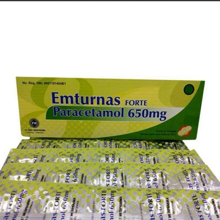 EMTURNAS FORTE PARACETAMOL 650 MG STRIP 10 KAPLET