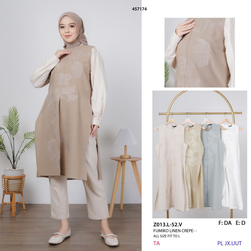 Planet Fashion - Longcardi Kutung Fumiko Linen