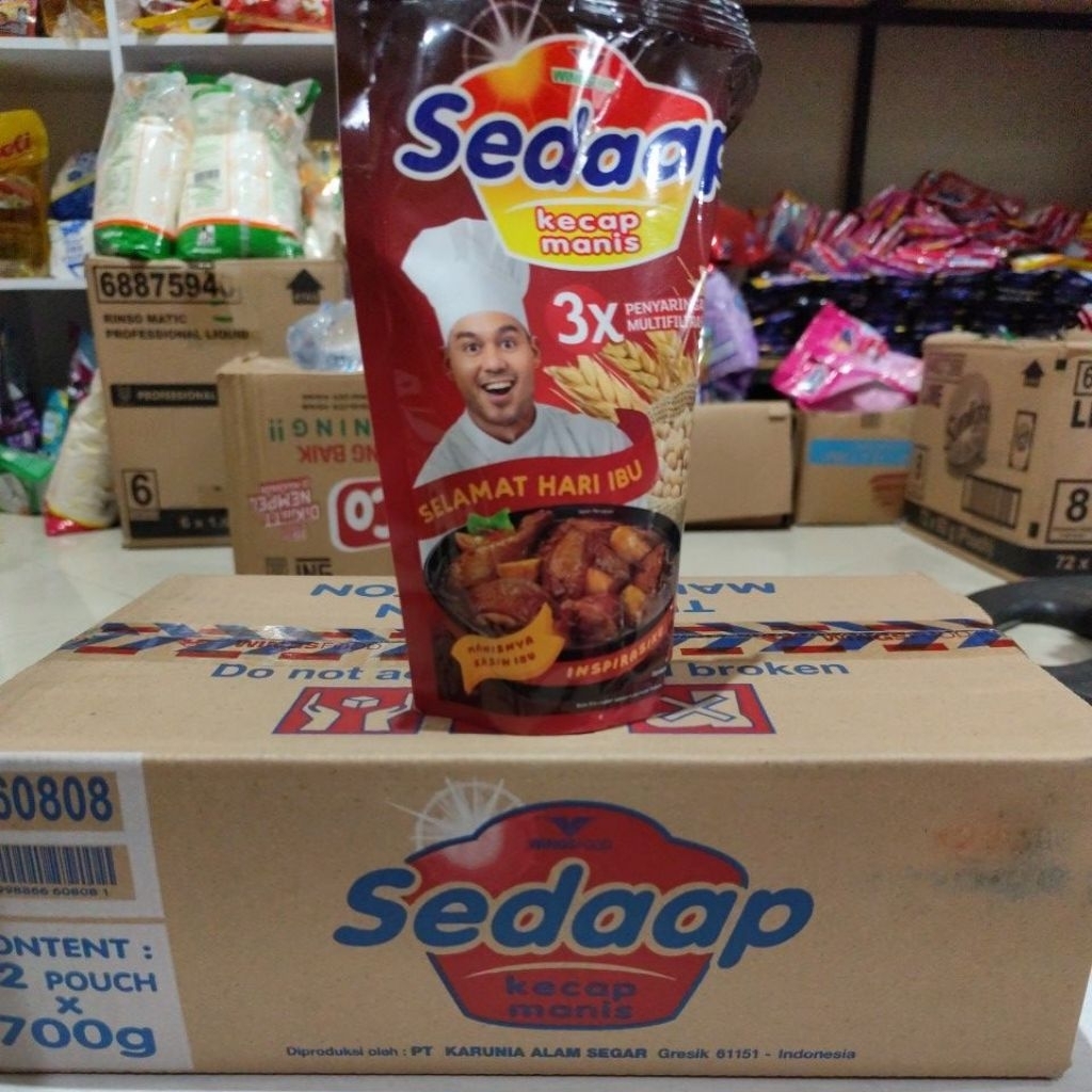 

Kecap sedaap 700g karton isi 12pcsx12pcs