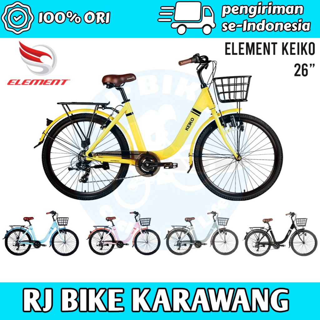 Sepeda Element Keiko City Bike Ukuran 26Inch 7speed