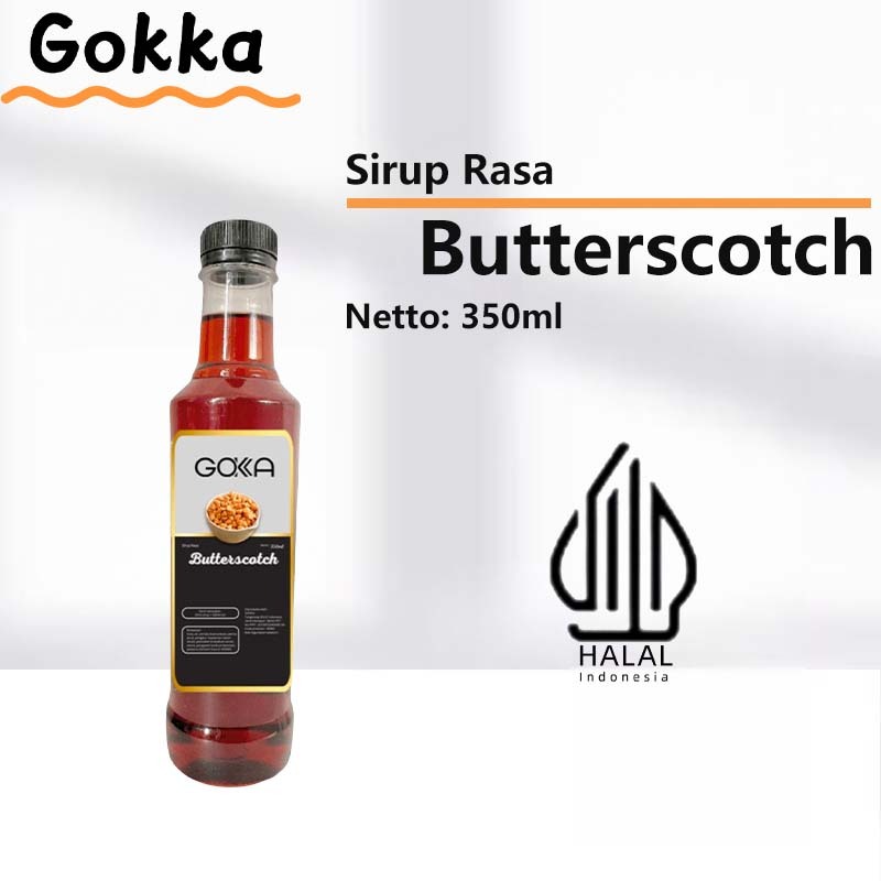 

GOKKA Sirup Minuman Rasa Butterscotch 350ml Syrup / Butterscotch Syrup / Sirup Butterscotch