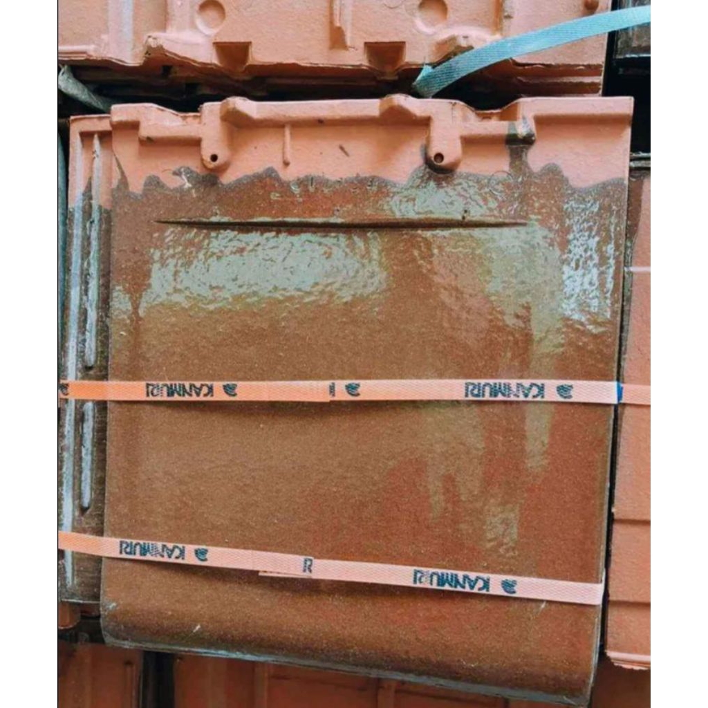 GENTENG KERAMIK KANMURI FULL FLAT NATURAL