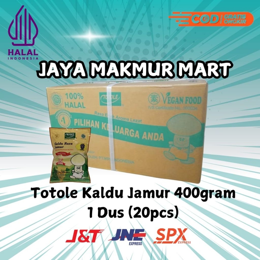 

Totole Kaldu Jamur 400gram/400gr (1DUS isi 20pcs) Exp 2027