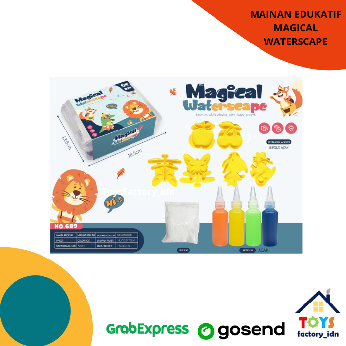 DIY Magical Waterscape Jelly Mainan Kreatifitas Air Cetakan Bentuk / Magical Waterscape Water Jelly