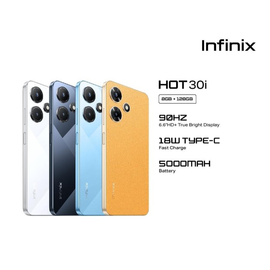 [TERMURAH ]  Infinix Hot 30i 8/128 Unisoc T606 (12 nm) Garansi