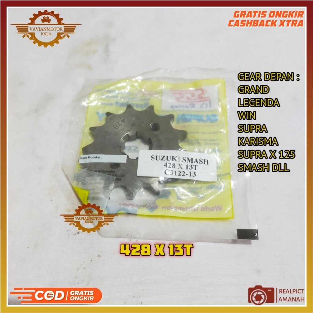 Gearset Gear Set Gir Set Astrea Supra Karisma Smash SSS Rantai Original