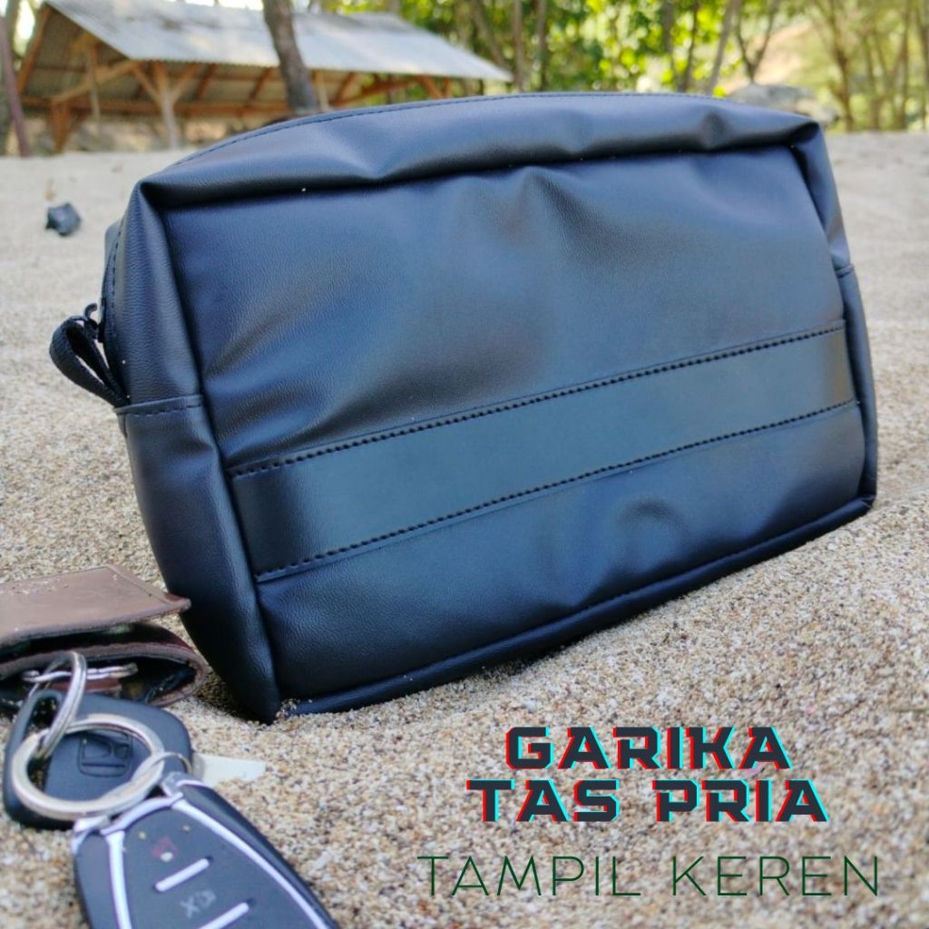 Tas Pria Selempang, Tas Pria Hitam, Tas Pria Keren, Tas Waistbag Pria, Tas Pria Tali Panjang Pendek