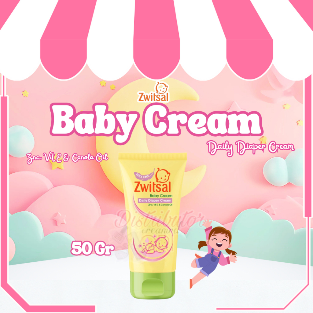 Zwitsal Baby Diaper Cream Tube 50g Cream Popok Bayi / Switzal Diaper