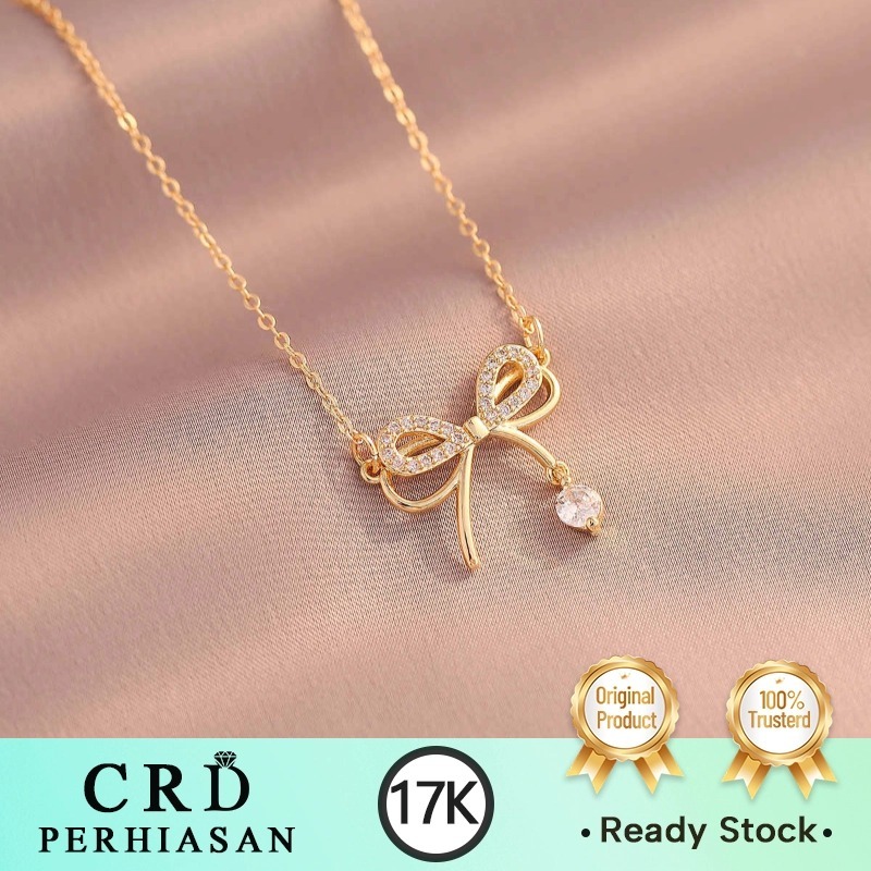 Kalung Emas Kupu-kupu Wanita Mode 17k