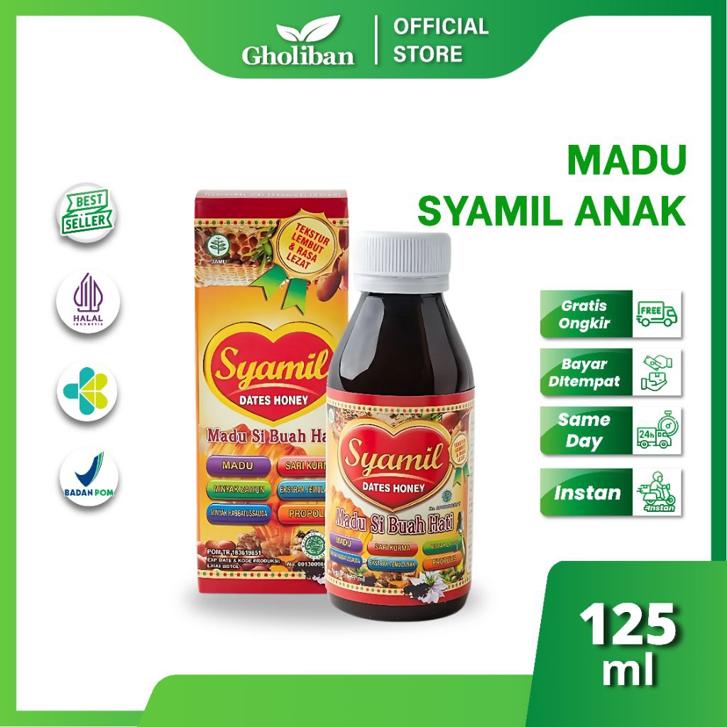 

Syamil Anak Dates Honey Kids 125ml Membantu Mengoptimalkan Pertumbuhan dan Kecerdasan Anak